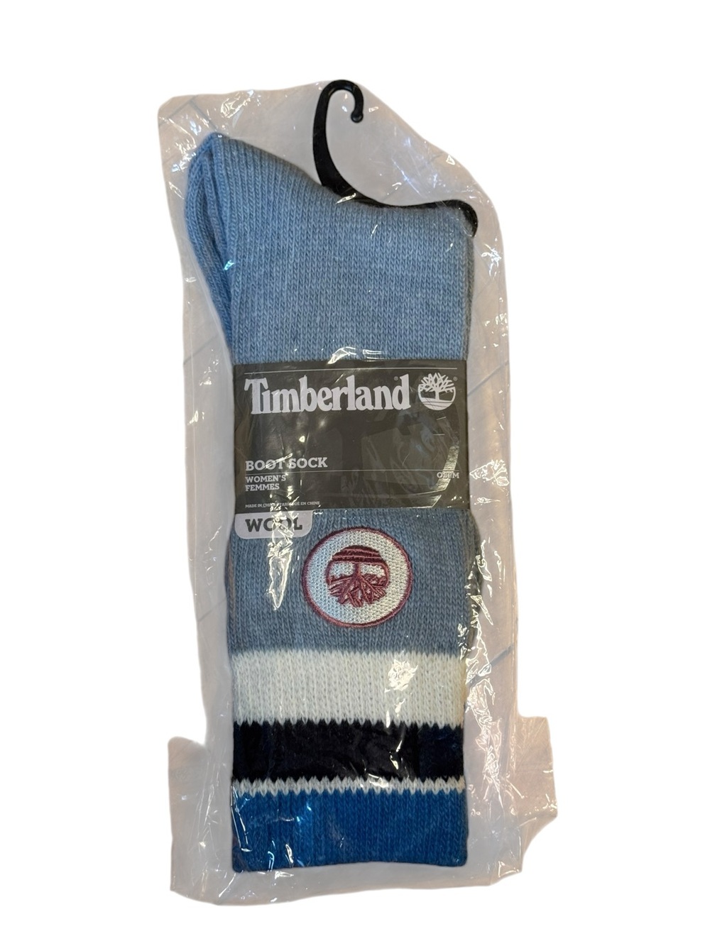 Timberland Women's Striped Wool Blend Boot Socks NWT